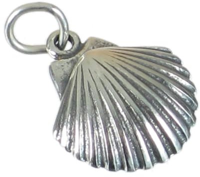 Jakobsmuschel Sterling Silber Charm .925 x 1 Jakobsmuscheln Charms