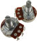 FLEOR 2PCS Full Size A250K Audio Taper Potentiometer Guitar Tone Volume Control Pots Dia24mm L18mm Long Knurled Split Shaft