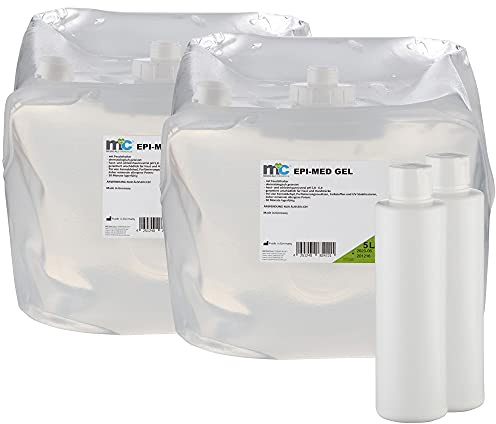 Medicalcorner24 IPL Gel Epimed, IPL Kontaktgel, 2 x 5 Liter Cubitainer mit 2 Leerflaschen