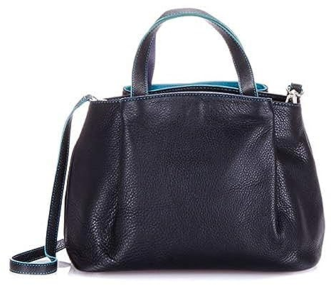 mywalit Unisex Med Grab Handle Detachable Strap Shoulder Bag, Black Pace