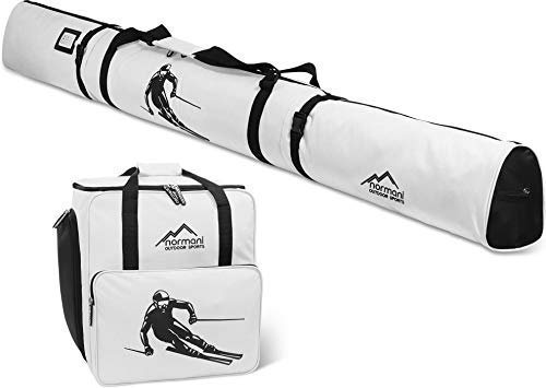 normani Skiset Kombiset Skitasche und Skischuhtasche 170 cm und 200 cm Farbe Weiß Größe 170 cm