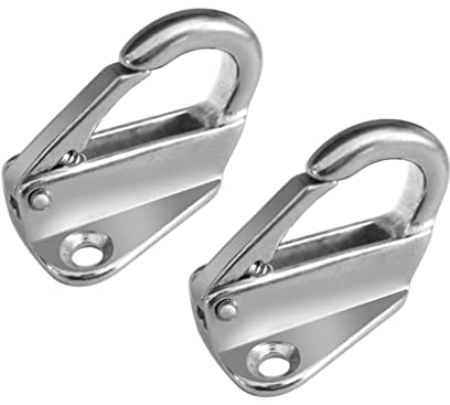 perfk 2er Pack Fenderhaken Karabierhaken Wandhaken Schnapphaken Haken für Boot
