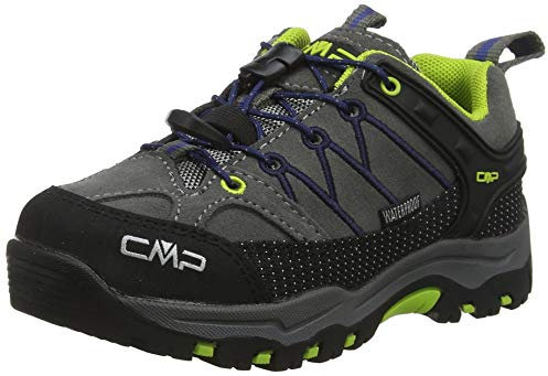 CMP Unisex Kinder Kids Rigel Low Shoes Wp Trekking Wanderhalbschuhe, Graffite Marine, 28 EU