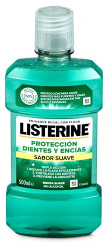 Listerine - Mundwasser Zähne und Zahnfleisch Geschmack mild - 500ml