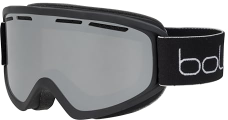Bollé - FREEZE PLUS Skibrillen Schwarz matt,Vermillon Schwarzes Chrom Kat 3, Schnee-Schutzbrille,Unisex Erwachsene,M