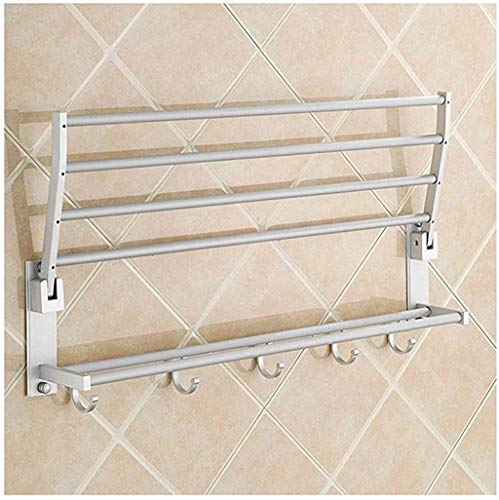 Séchoir Mural Salle De Bains,Pliable Rangement Facile Séchoir À Linge À Linge pour Intérieur & Extérieur Étendoir À Linge,50cm