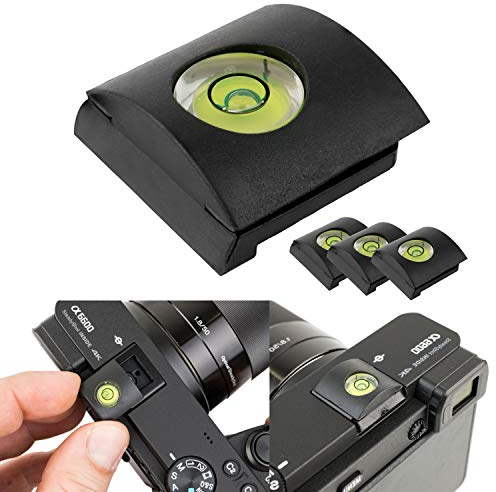 Couverture de chaussure chaude avec niveau à bulle, jeu de 3 couvertures de chaussure chaude, pour Panasonic série DMC-FZ, série G, Sony Alpha, niveleur d'appareil photo, accessoires appareil photo