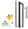 Pichet à eau en acier inoxydable,pichet inox, Cruche à Eau avec Bec verseur et Anse, Pichet à Eau en Acier Inoxydable 1,5 litres Carafe Eau, cruche à eau 1.5L avec garde-glace(1,5 L)