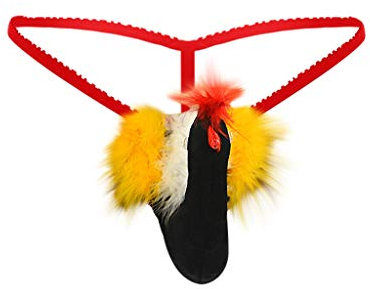 ANYY sous-VêTements Sexy Hommes ÉTendue Jockstrap G-String T-Back Micro Thong Slip sous-VêTements Oiseau De Dessin Animé String Sexy Underpants Erotique Culotte Hommes