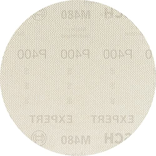 Bosch 50x EXPERT M480 Sanding Net (for Paint on wood, Hardwood, Ø 125 mm, Grit 400, Professional Accessory Random Orbital Sander, Orbital Sander)