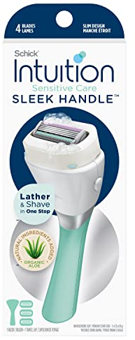 Schick Intuition Sensitive Rasierer für Frauen mit schlankem Rasierdesign und 3 Nachfüllungen