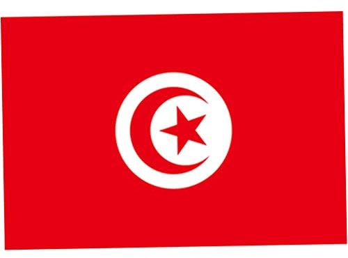 Drapeau Tunisie Drapeau Durable Drapeau Tunisie Grand Drapeau Fondation Résistant Bannières nationales pour défilés, Olympique, Coupe du Monde, Bar, de l'école, du Festival 3 * 5ft