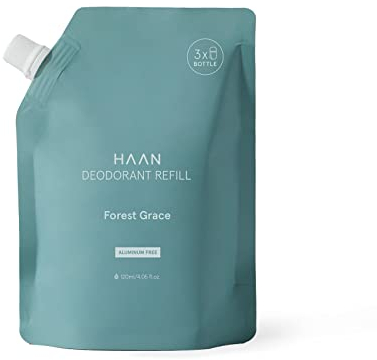 HAAN – Deodorant Sensitive Forest Grace – natürlich Nachfüllung, ohne Aluminium für empfindliche Haut | 24-Stunden-Schutz 120 ml | Unisex
