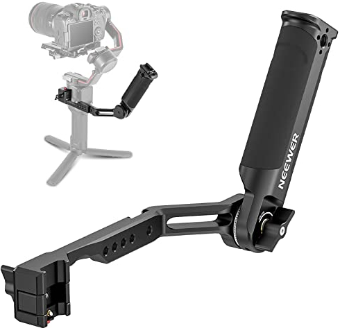 NEEWER Impugnatura Regolabile Compatibile con DJI Ronin RS4 RS3 Mini RS 3 Pro RS 2 RSC 2 Stabilizzatore Gimbal per Basso Angolo, Carico13,2lb, ST49