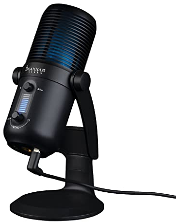 Konix Drakkar Microphone Filaire Fury Pro pour Streaming - Câble 1,8 m - Noir