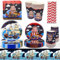 101 Vajilla de Fiesta Pirata para Cumpleaños Infantil - Vasos, Platos, Servilletas de Papel - Decoración de Cumpleaños Pirata - 20 Piezas