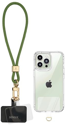 SENLLY Cordino per Telefono con Patch Ultra Sottile, Minimalista Universale Cinghie Polso per Smartphone