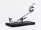 BRICOMIRAS JAMONERO BASCULANTE Giratorio con Base Madera, Soporte JAMONERO Ideal Uso DOMÉSTICO Y Profesional, Incluye sólo el jamonero (Negro Solo)