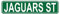 Roscan Jaguars ST Straßenschild, hochwertiges Metallschild, Jaguars ST-Schild, Neuheit Schild für Bauernhaus, Garage, Wanddekoration, Blechschild, 40,6 x 10,2 cm