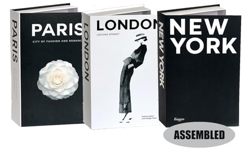 Dekorative Bücher für Zuhause, New York gefälschte Bücher, Dekoration für Couchtisch, modische Bücher für Dekoration, Couchtisch, dekorative Bücher, elegante Buchdekorationen für Wohnzimmer, 3 Stück