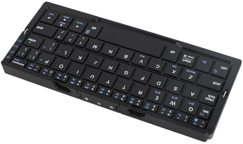 Annadue Faltbare Bluetooth Tastatur, Tragbare Kabellose Bluetooth Klapptastatur für Android, iOS, Windows, Kompakte, Leise Tastatur in Voller Größe für Smartphone, Tablet, Laptop, PC