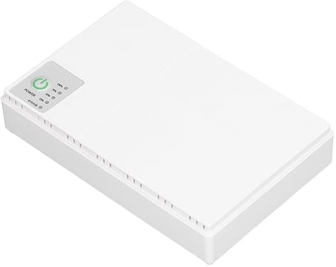 Unterbrechungsfreie Stromversorgung, 10400 MAh Mini USV für Kamera Router mit USB 5 V 2 A, 85 265 V Eingang, Geeignet für Fingerabdruck Anwesenheitsmaschinen (EU-Stecker)