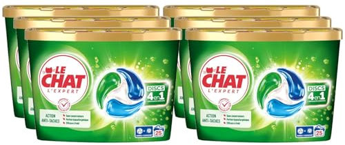 LE CHAT L'Expert - Discs 4en1 - Lot de 6 boîtes de 25 capsules (150 capsules)
