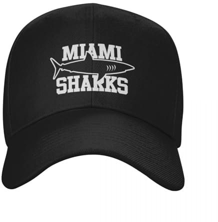 AEIKHAEC Baseball Fischerhut Miami Sharks Baseballmütze für Männer und Mädchen Designer Mütze zum Wandern Roman Modische Outdoor-Geschenke