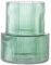 KAYLETIN Vase en verre vert nervuré pour fleurs, vase à fleurs pour tulipes, vases modernes pour salon, table à manger, entrée, cheminée, étagère, mariage, bureau, 19 cm