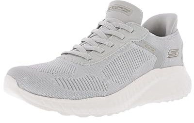 Skechers Bobs S Slip Ins LTGY Light Grey Womens Trainers 117497