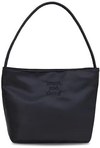 MIUPOO Tote Bag Damen,Shopper Tasche Damen,Cord Tasche Beuteltasche Mit ReißVerschluss,Umhängetasche Handtasche,Umhängetasche Für Schule Arbeit Büro Reisen Einkaufen Alltag,Schwarz.
