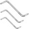 Lot de 3 tournevis décalés avec design de type Z, double tête pour tête plate, poignée plate pour espaces restreints et applications polyvalentes