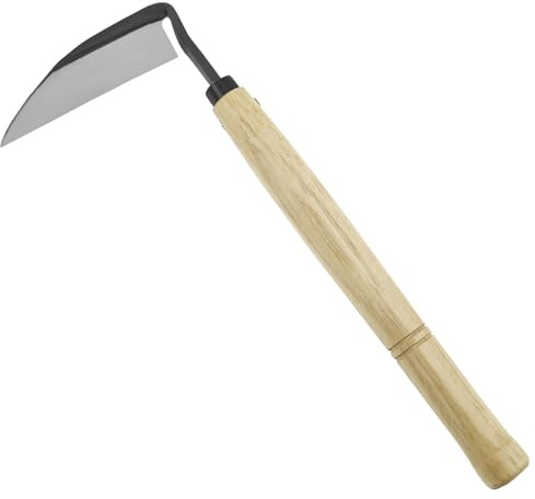 Japanische Stil Jäten Sichel Ergonomic Japaner Hand Unkraut Puller Kohlenstoffstahl Sichel Hacke Garten Werkzeug Effiziente manuelle Unkraut Hacke Unkraut Entfernung Tool für Gartenarbeit