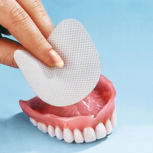3 PAGEN® Lot de 30 pansements adhésifs pour prothèses dentaires - Blanc - Tenue longue durée pour prothèses dentaires - Fibre synthétique de qualité supérieure pour plus de stabilité et de confort -