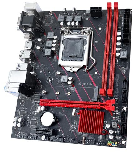 QWEOWW Scheda Madre del Computer Fit for JGINYUE H311 LGA 1151 Supporta Intel Core/Pentium i3/i5/i7 6°/7°/8°/9° E3 V5 CPU DDR4 Memoria H311M-G D4