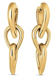 Calvin Klein Ohrhänger für Damen Kollektion SCULPTURED DROPS aus Edelstahl - Erhältlich aus Gold oder Silber