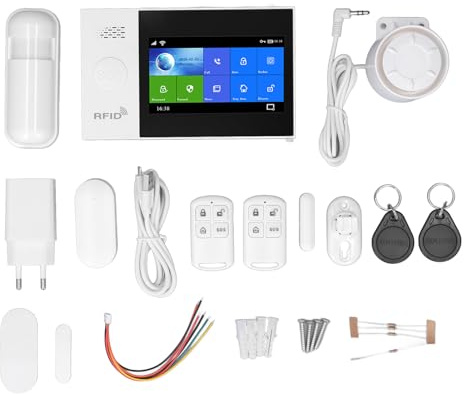 Con citofono bidirezionale e sirena da 115 dB - di allarme domestico WiFi GSM - Kit antifurto compatibile con hardware Tuya - Supporta 99 zone di difesa e controllo vocale per
