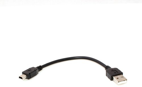 System-S Mini USB Kabel 10cm für Creative Rio Carbon MuVo Slim Zen X-Fi 2 Micro Photo MX V Mozaic EZ 300 Stone WavZen Sleek Photo Neeon 2 MuVo Slim Xmod Nano Plus