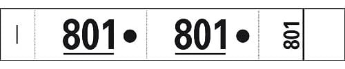 Carnet de 50 tickets vestiaires avec trous