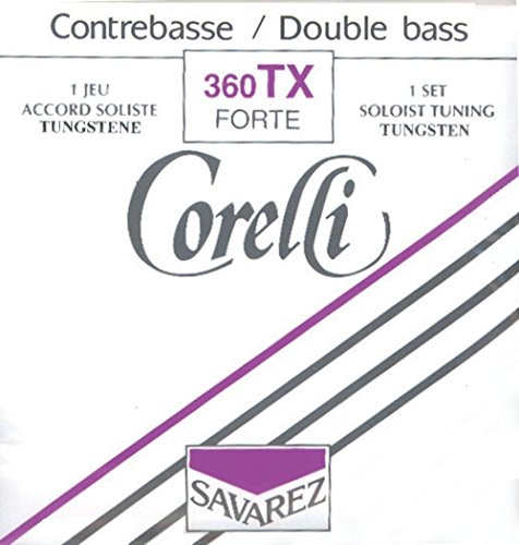 Corelli Kontrabass-Saiten Solostimmung Satz Nickel Mittel 360M