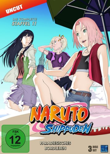 Naruto Shippuden - Staffel 11: Paradiesisches Bordleben (Episoden 443-462, uncut) [3 DVDs] , 3 Stück (1er Pack)
