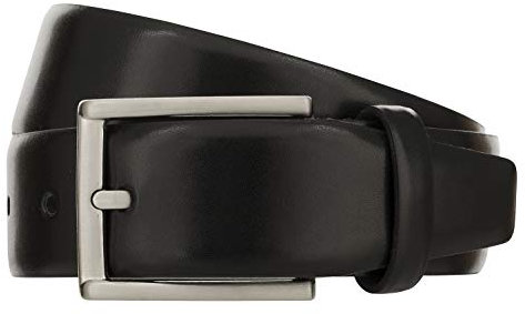 Monti LONDON Gürtel Herrengürtel Ledergürtel Schwarz 8488, Farbe:Schwarz, Länge:125