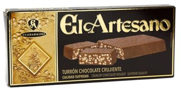 El Artesano - Nougat aux jaunes d'œuf grillés (Nougat croquant au chocolat)