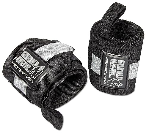 Gorilla Wear Wrist Wraps Ultra - schwarz/grau - Bodybuilding und Fitness Accessoire für Herren