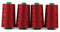 ACKERMANN 4X 5.000m UNIVERSAL NÄHGARN, Stärke 120, Qualitätsgarn, Overlock Garn, Garn für Overlock-Nähmaschinen (7143 Bordeaux)