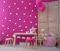 Punkte Set 70er Wandtattoo Polka Dots Tupfen Baby Wandsticker Vinyl DIY Wandaufkleber (Weiss)
