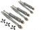 2x 300mm + 4x 320mm Stoßdämpfer Chrom Tieferlegung Set passend für Simson Duo