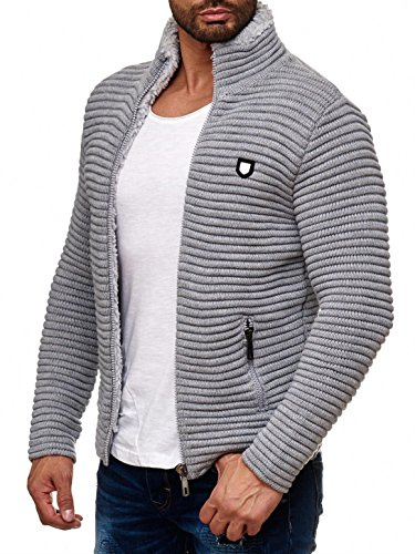 Redbridge Herren Strickjacke Übergangsjacke Jacke Sweater Grobstrick M3631