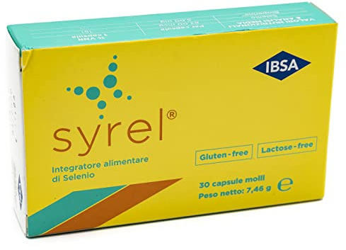 Ibsa Farmaceutici Integratore Alimentare di Selenio Syrel, 30 Capsule Molli