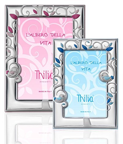 Argenti Thilia Cornice PORTAFOTO Albero della Vita Rosa